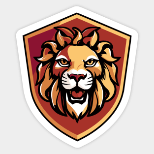 lion shield Sticker